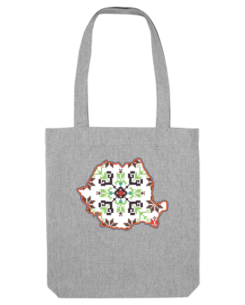 Romania Tricolor Motive Nationale Traditionale Heather Grey