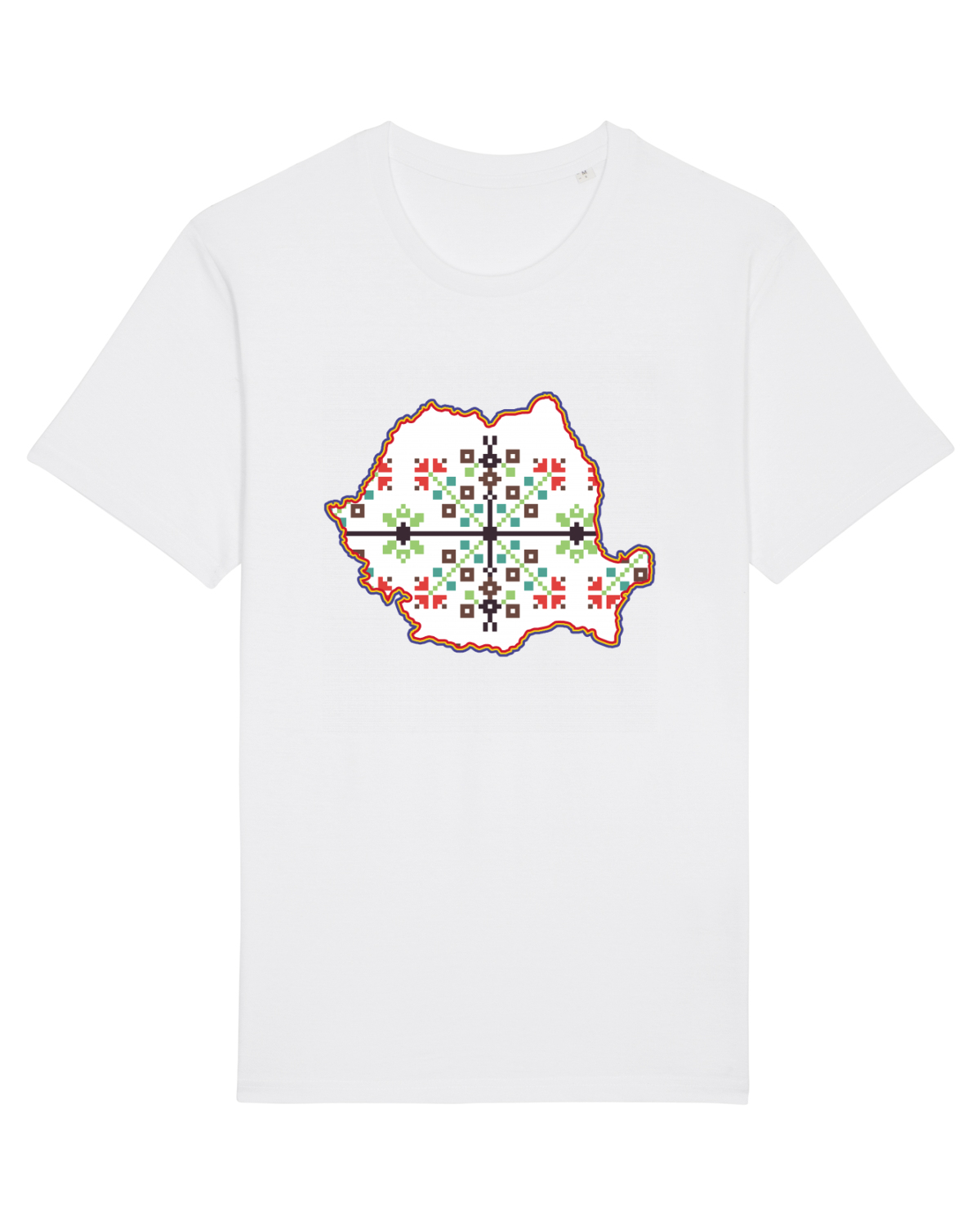 Tricou mânecă scurtă Unisex Rocker White