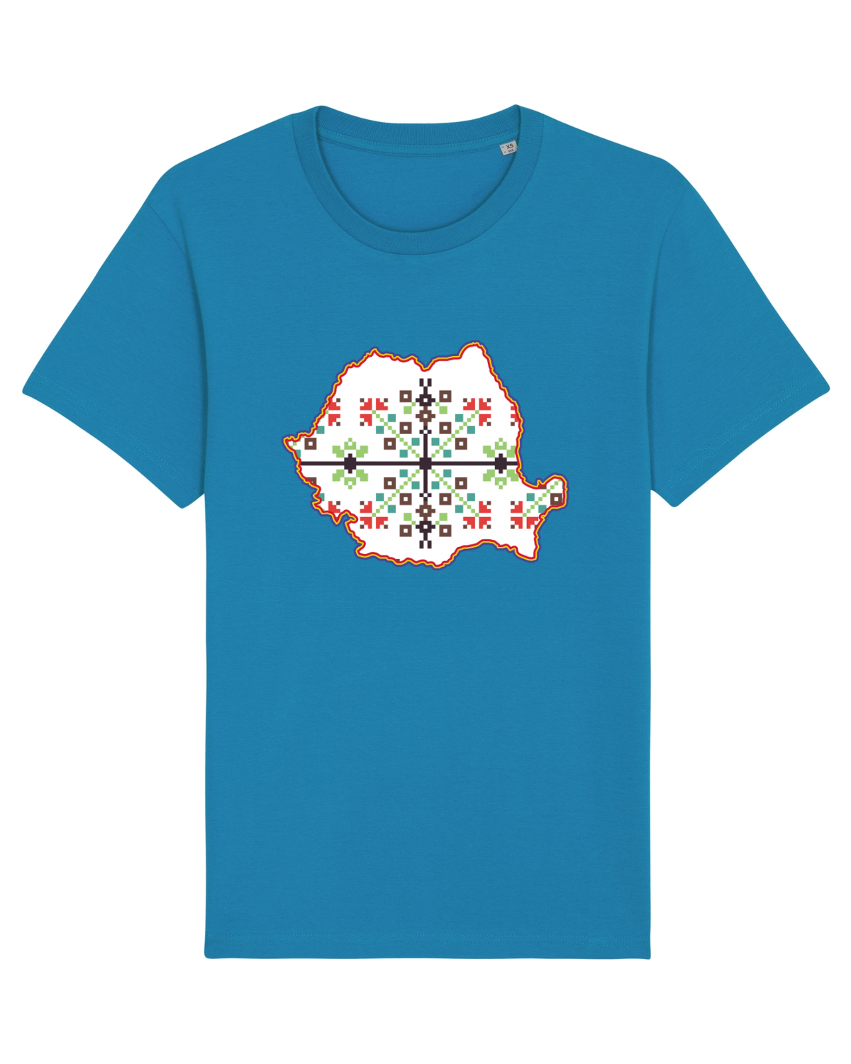 Tricou mânecă scurtă Unisex Rocker Azur
