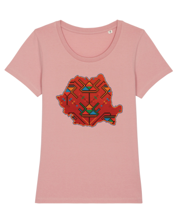 Romania Tricolor Motive Nationale Traditionale Canyon Pink