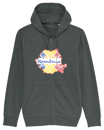 Romania Tricolor Motive Nationale Anthracite