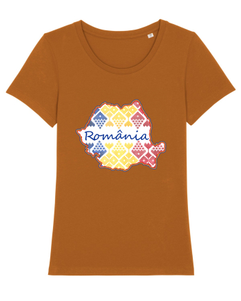 Romania Tricolor Motive Nationale Roasted Orange