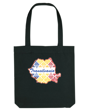 Transilvania Romania Tricolor Motive Nationale Black