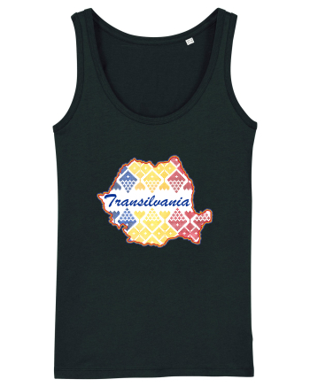 Transilvania Romania Tricolor Motive Nationale Black