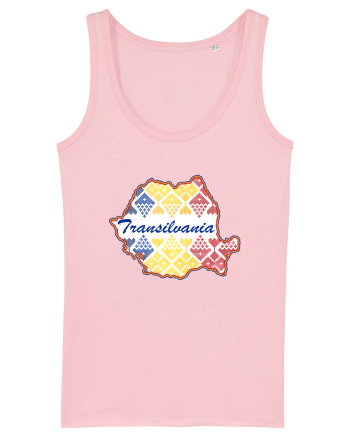 Transilvania Romania Tricolor Motive Nationale Cotton Pink