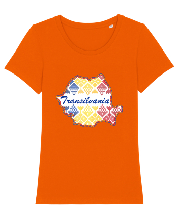 Transilvania Romania Tricolor Motive Nationale Bright Orange