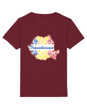 Transilvania Romania Tricolor Motive Nationale Burgundy
