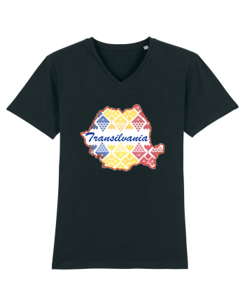 Transilvania Romania Tricolor Motive Nationale Black
