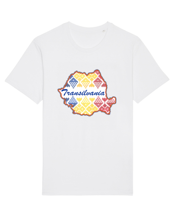 Transilvania Romania Tricolor Motive Nationale White