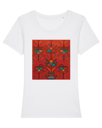 Romania Motiv National Traditional White