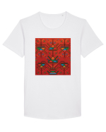 Romania Motiv National Traditional Tricou mânecă scurtă guler larg Bărbat Skater