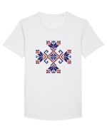 Romania Motiv National Traditional Tricou mânecă scurtă guler larg Bărbat Skater