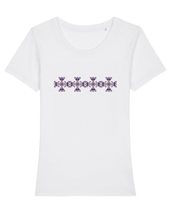 Romania Motiv National Traditional White