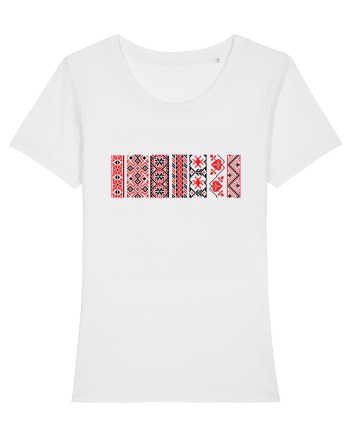 Romania Motiv National Traditional White