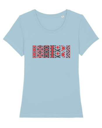 Romania Motiv National Traditional Sky Blue