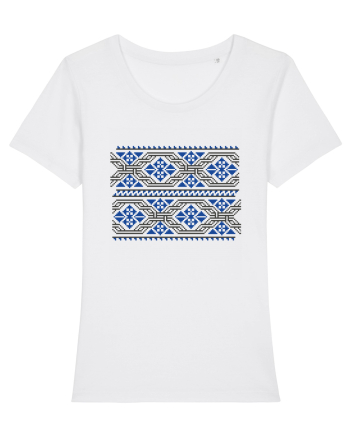 Romania Motiv National Traditional White