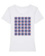 Romania Motiv National Traditional Tricou mânecă scurtă guler larg fitted Damă Expresser
