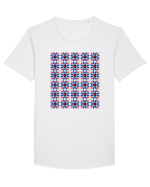 Romania Motiv National Traditional Tricou mânecă scurtă guler larg Bărbat Skater
