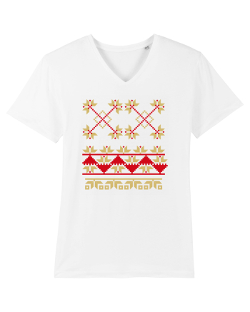 Romania Motiv National Traditional White