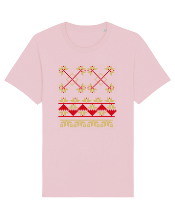 Romania Motiv National Traditional Cotton Pink