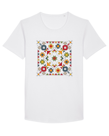 Romania Motiv National Traditional White