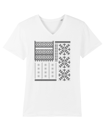 Romania Motiv National Traditional White