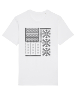 Romania Motiv National Traditional Tricou mânecă scurtă Unisex Rocker