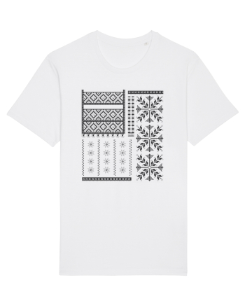 Romania Motiv National Traditional White