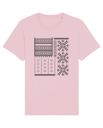 Romania Motiv National Traditional Cotton Pink