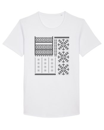 Romania Motiv National Traditional White