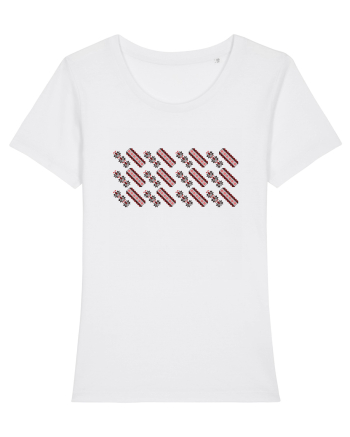 Romania Motiv National Traditional White