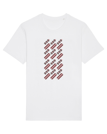 Romania Motiv National Traditional White