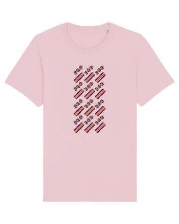 Romania Motiv National Traditional Cotton Pink