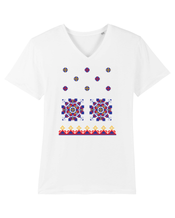 Romania Motiv National Traditional White