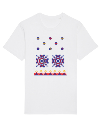 Romania Motiv National Traditional White