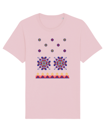 Romania Motiv National Traditional Cotton Pink