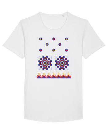 Romania Motiv National Traditional White