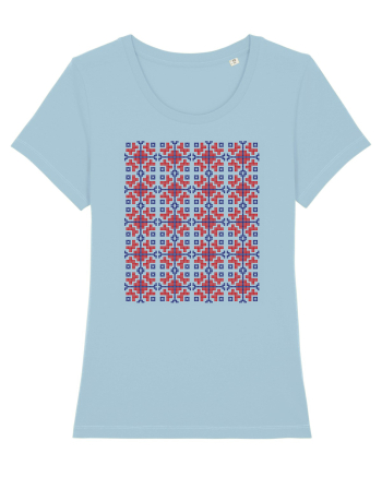 Romania Motiv National Traditional Sky Blue