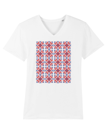 Romania Motiv National Traditional White