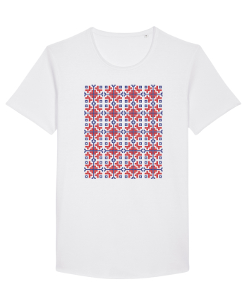Romania Motiv National Traditional White