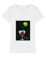 Cand vin Tricou mânecă scurtă guler V Damă Evoker