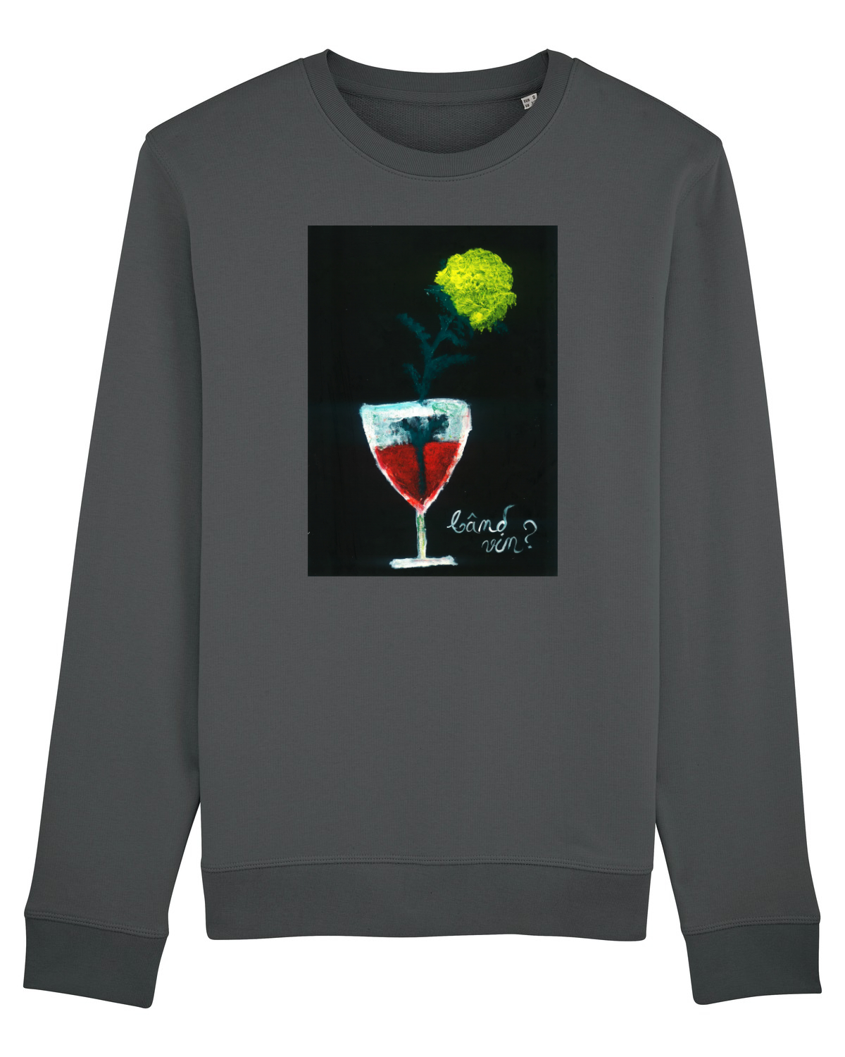 Bluză mânecă lungă Unisex Rise Anthracite