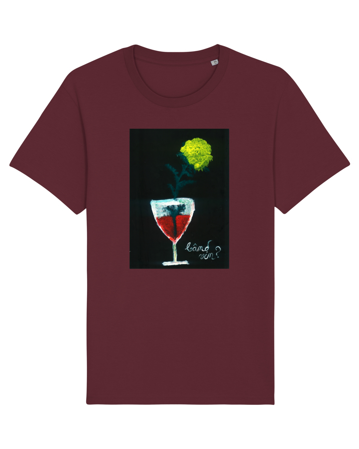 Tricou mânecă scurtă Unisex Rocker Burgundy