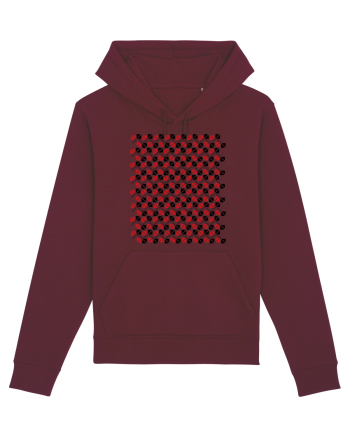 Romania Motiv National Traditional Burgundy