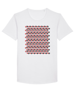 Romania Motiv National Traditional Tricou mânecă scurtă guler larg Bărbat Skater