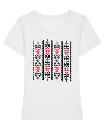 Romania Motiv National Traditional White