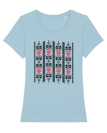 Romania Motiv National Traditional Sky Blue