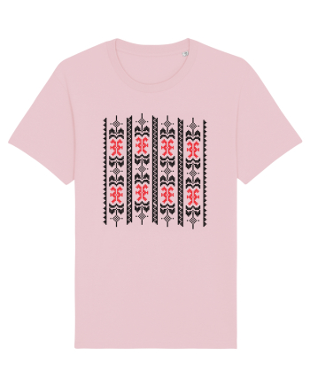 Romania Motiv National Traditional Cotton Pink