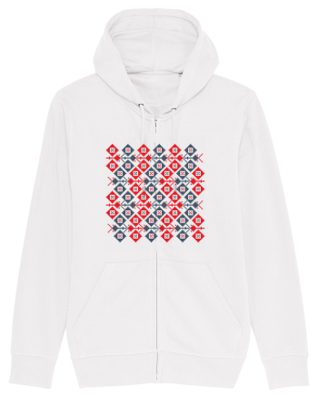Romania Motiv National Traditional White