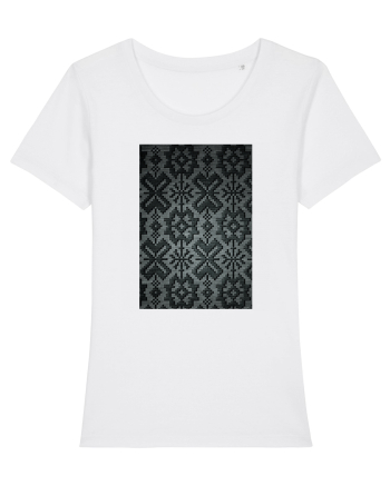 Romania Motiv National Traditional White